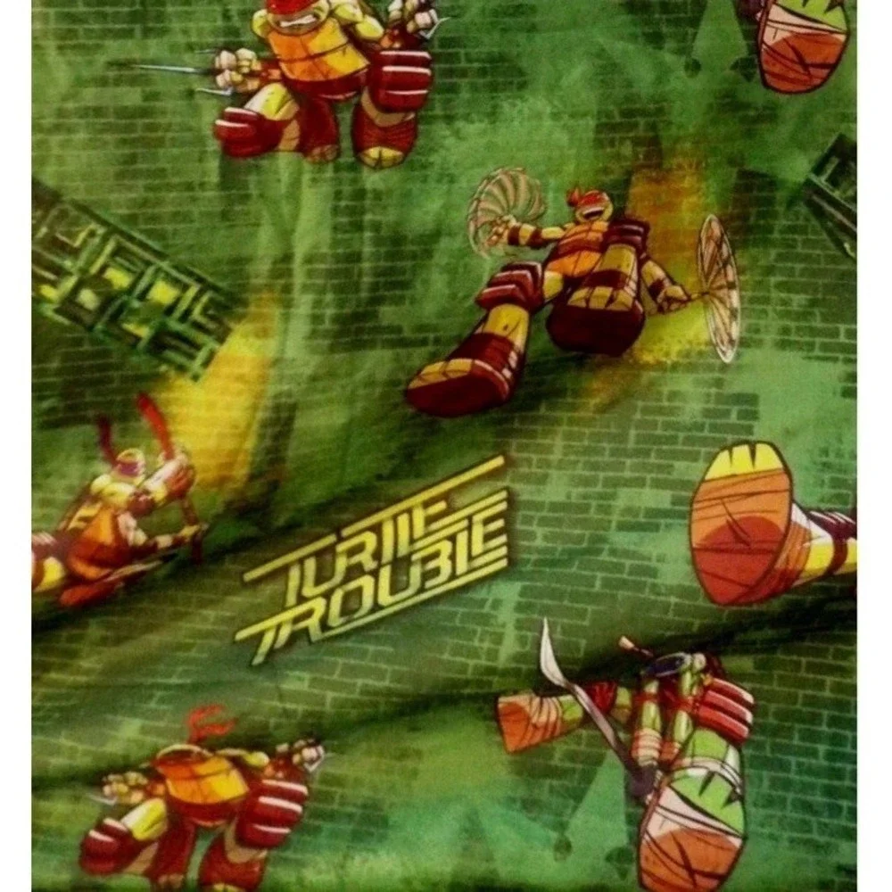 2013‎ Nickelodeon Teenage Mutant Ninja Turtle Twin Flat Sheet & Pillow Case TMNT